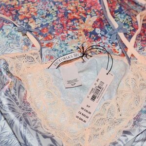Victoria’s Secret Floral Satin Lace Slip Nightie